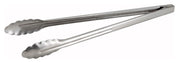 Coiled Spring Extra Heavyweight Stainless Steel Utility Tong by Winco – 16-Inch, Stainless Steel, Model UT-16HT