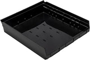 QUANTUM STORAGE SYSTEMS QSB122BR Economy Recycled Plastic Part Organizer Black Bins 18" L x 17" W x 4" H 6 Pack