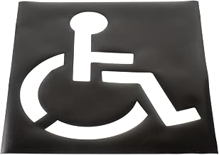 Global Industrial Parking Lot Stencil, Handicapped Symbol