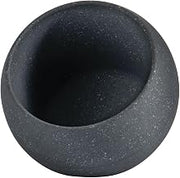 HUBERT Dot Melamine Bowl, Grey - 7 8/25" L x 7 11/25" W x 6 47/50" H