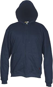 MCR Safety Flame Resistant FR Zip Sweatshirt, Navy, X5-Large