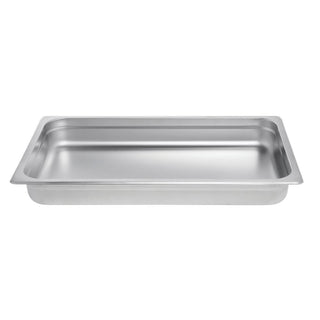 Serving Bowl Display Bowl Full Size Stainless Steel - 21" L x 13W x 2 1/2 H by HUBERT – Stainless Steel, Model J304FP