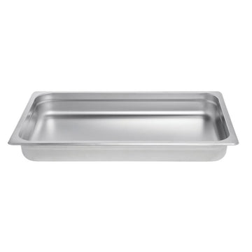 Serving Bowl Display Bowl Full Size Stainless Steel - 21" L x 13W x 2 1/2 H by HUBERT – Stainless Steel, Model J304FP