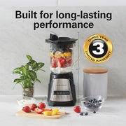 Hamilton Beach Black / 40 Oz. Glass Jar (Pack of 1) / Blender with 40 Oz Glass Jar Countertop Blenders