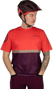Endura Mens SingleTrack Mountain Cycling Core Printed LS T