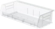 Akro-Mils 30232 AkroBins Plastic Storage Bins, 5"x11"x3", Clear, 8-Pack