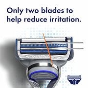 Gillette 4 Count (Pack of 2) / 4 Refills / WHITE Cartridges