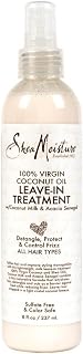 Shea Moisture 100% Virgin Coconut Oil Leave-In Treat 8 Ounce (237ml) (6 Pack)