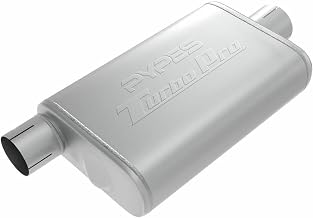Pypes Performance Exhaust MVT13: Turbo Pro Muffler 2.5 Inch Offset Inlet/Center Outlet,Multi