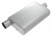 : Turbo Pro Muffler 2.5 Inch Offset Inlet/Center Outlet by Pypes Performance Exhaust – Stock, Stainless Steel, Multi, Model MVT13