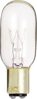Satco S4721 130V DC Bayonet Base 25-Watt T8 Light Bulb, Clear