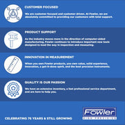 Fowler Magnetic Base with Fine Adjustment / Water Resistant Dial / White Bore
