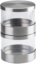 Cal-Mil 1851-4 Mixology Jars, 32 oz., 4.25" Diameter x 4" Height, Stainless Steel (Pack of 3)