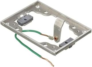 Hubbell SA5017GR - Flush Concrete Floorboxes Series, 1-Gang Cover Flange with Ground Wire, Rectangular, Aluminum, (