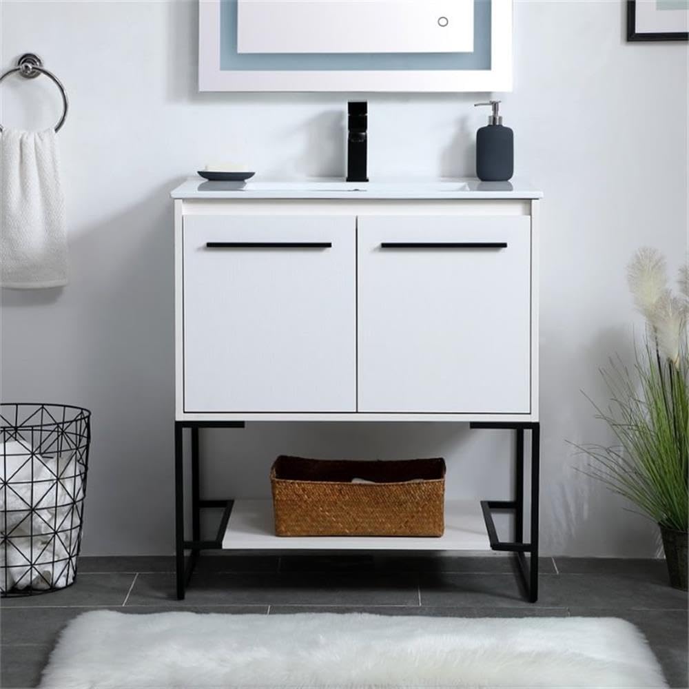 Elegant Decor 30" - Single / White / Modern Bathroom Vanities