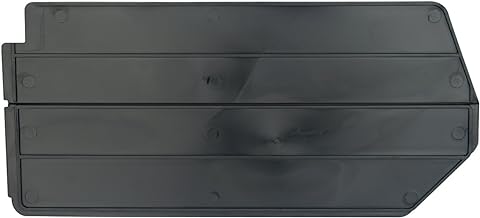 Akro-Mils 40230 Plastic Length Dividers for AkroBins Stackable Storage Bins Models 30230, 30235, 30255, Custom Storage Inserts for Tools, Crafts & Supplies, 6-Pack, Black
