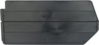 Akro-Mils 40230 Plastic Length Dividers for AkroBins Stackable Storage Bins Models 30230, 30235, 30255, Custom Storage Inserts for Tools, Crafts & Supplies, 6-Pack, Black