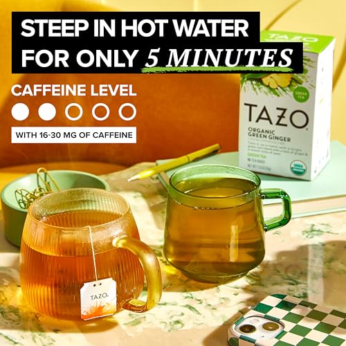 TAZO 16 Count (Pack of 1) / Green Ginger / green Herbal