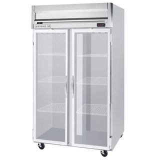 Beverage-Air HF2-1G 52" Horizon Series Two Section Glass Door Reach-In Freezer 49 cu.ft. capacity Stainless Steel Front Gray Painted Sides Aluminum by Beverage Air – Model HF21G
