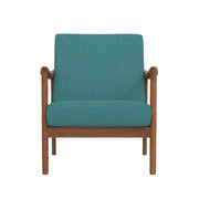 Solid Rubberwood Lounge Chair with Transitional Style by Starlight Canyon Home – Solid Rubberwood Frame, Brown