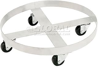 Global Industrial Stainless Steel Drum Dolly for 30 Gallon Drum