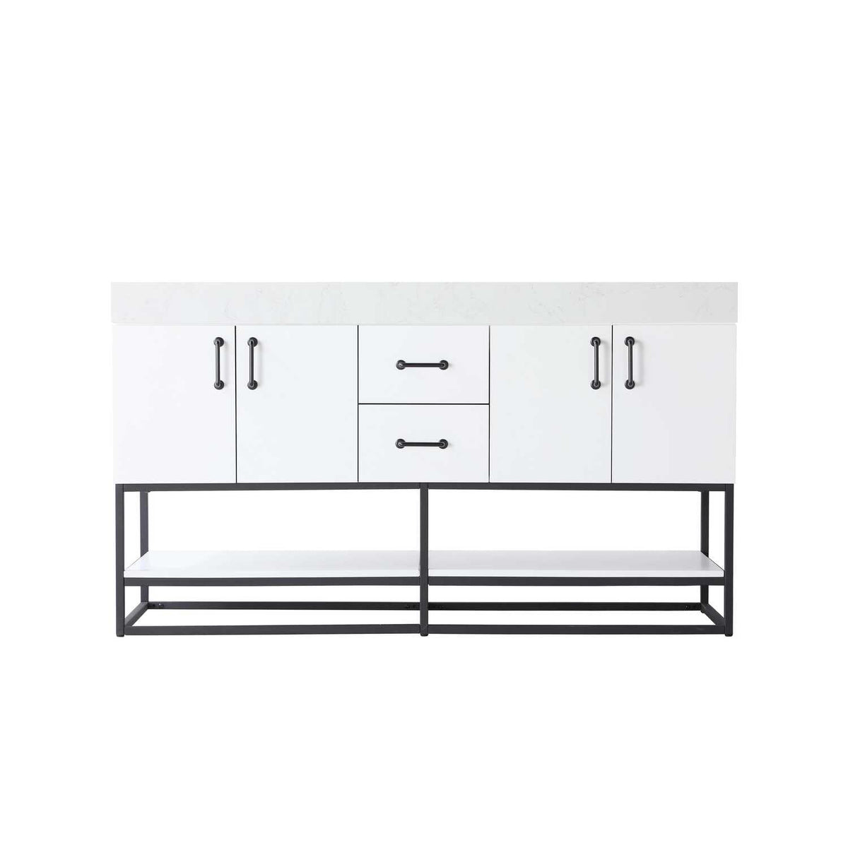 Caroline Bathroom Vanity White by Lighting Design – Wood, White, Model VF29260DWH