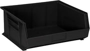 QUANTUM STORAGE SYSTEMS Quantum Storage K-QUS250BK-2 2-Pack Ultra-Stack and Hang Bins, 14-3/4" x 16-1/2" x 7", Black