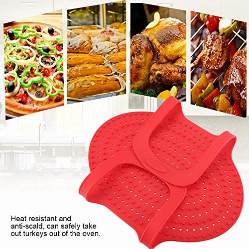Atyhao Silicone Turkey Lifter, 23.2 x 12.4 Inches, Red