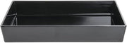 Full Size Black Melamine Modular Pan - 20" L x 12" W x 3" H by HUBERT – Melamine, Black