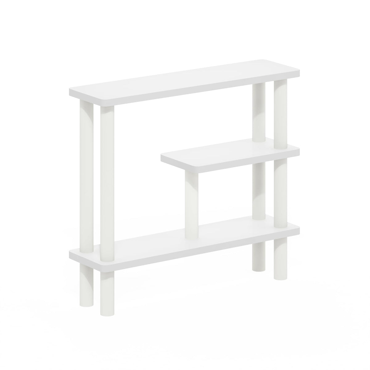 Furinno White/White / 5.71" x 20.87" x 18.35" / Contemporary Bathroom Shelves