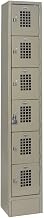 Winholt WL-66 1 Column Locker, 6 Tier, Beige