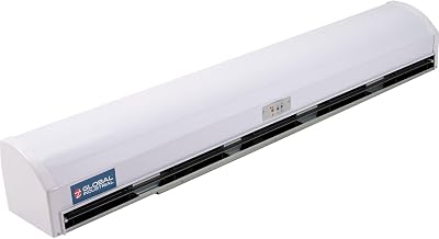 Global Industrial Unheated Air Curtain With Remote Control, 60"W, 1/3 HP, 2