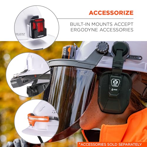 Ergodyne Lime / One Size / Full Brim Safety Helmet - Type 2, Class C Head Protection