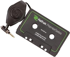 Retractable Premier Cassette Adapter with Hands-Free Microphone