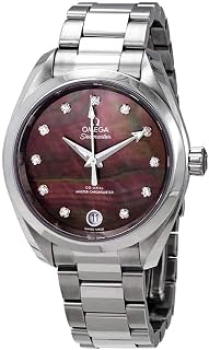 Omega Seamaster Aqua Terra Automatic Chronometer Diamond Ladies Watch 220.10.34.20.57.001