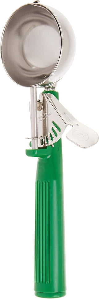 Size 12 Green Stainless Steel Ice Cream Disher by Winco – 2.667 fluid_ounces, Stainless Steel, Model ICOP-12