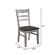 Brown Ladderback Dining Chairs Set of by Starlight Canyon Home – Solid Wood, Mahogany, Brown, Pack of 2