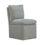 Solid Wood Upholstered Dining Chair with Castors by Starlight Canyon Home – Solid Hardwood,Plywood, Grey, Pack of 4
