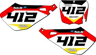 10-20 SR/FWE CX 50 SG63 Custom MX Number Plates Senge Graphics Kit Compatible with COBRA