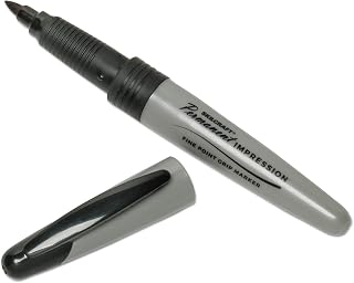AbilityOne Permanent Impression Marker - Fine Point, 12 Pack, Black Ink 7520-01-519-4372: Dozen, 12 Item(s)