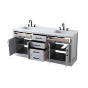 Alden Bathroom Vanity Grey by Lighting Design – Wood, Grey, Model VF29772DGR