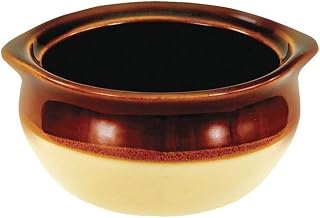 CRESTWARE Onion Soup Crock, 10 oz., Ceramic Caramel PK36 CM4OSC - 1 Each