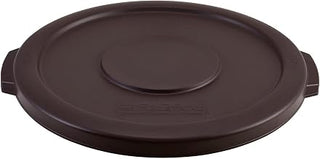 Global Industrial Plastic Trash Can Lid, 10 Gallon, Brown