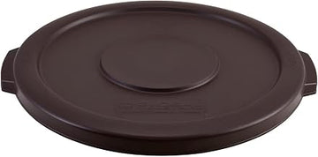 Global Industrial Plastic Trash Can Lid, 10 Gallon, Brown