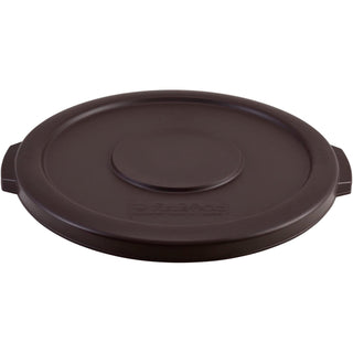 Plastic Trash Can Lid by Global Industrial – 10.0 gallons, Plastic, Brown, Model XDW-005-1-BN