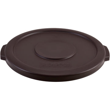 Plastic Trash Can Lid by Global Industrial – 10.0 gallons, Plastic, Brown, Model XDW-005-1-BN
