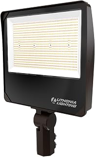 Lithonia Lighting All-in-One LED Flood Light, Waterproof Dusk to Dawn UVOLT