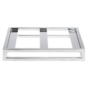 Half Size Chrome Housing - 2" H by HUBERT – Metal, Gray