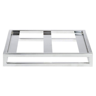 Half Size Chrome Housing - 2" H by HUBERT – Metal, Gray