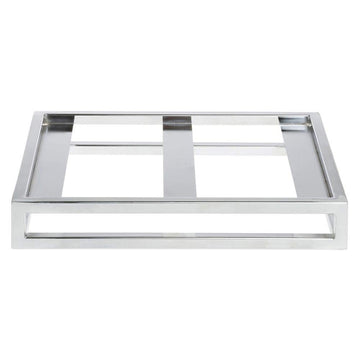 Half Size Chrome Housing - 2" H by HUBERT – Metal, Gray